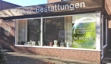 Valentin Beeken Bestattungen – Frontansicht Fuhlsbüttler Straße 731